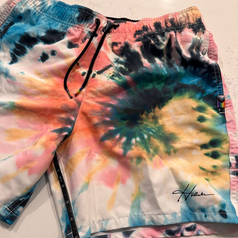 Hollister Multicolor Tie-Dye Swim Shorts